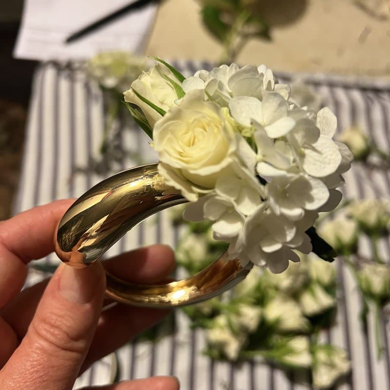 Gold Hinge Corsage